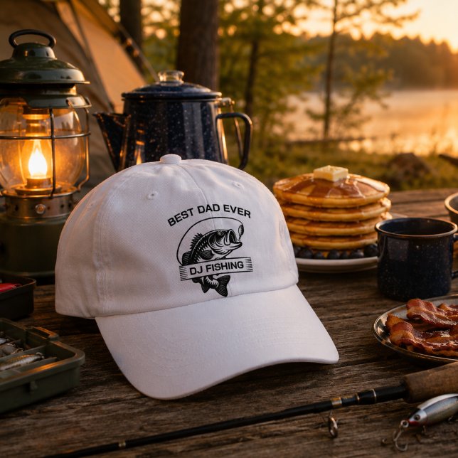 Dad Fly Fishing Fathers Hooks  Hat (fisherman dad rustic vintage fun grandpa outdoorsman fly fishing fathers day gift )