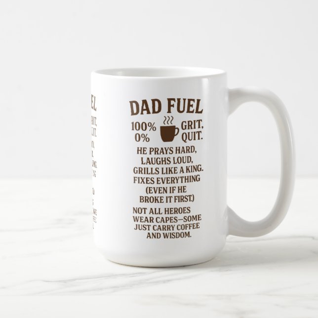 Dad Fuel Coffee Mug (Right)