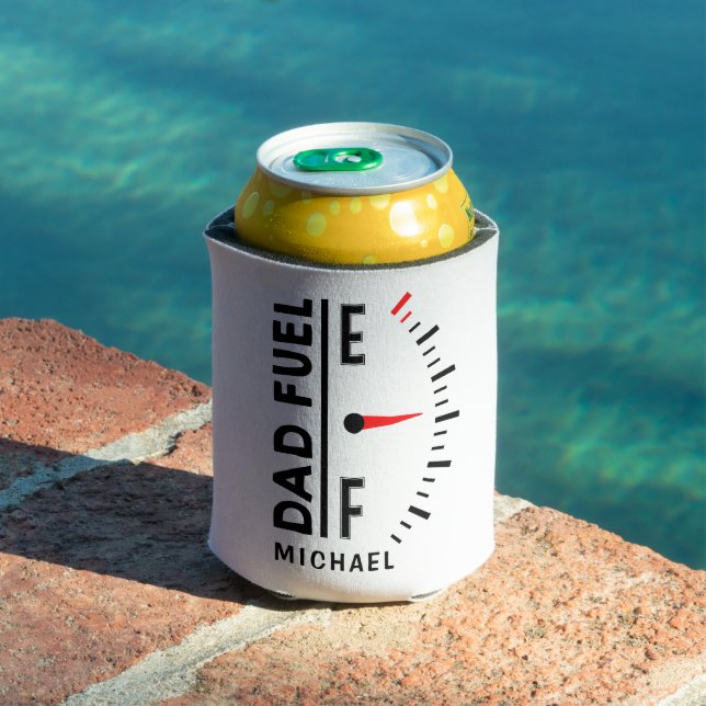Dad Fuel Funny Father's Day Birthday Personalized Can Cooler (In Situ Pool)