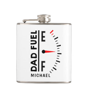 Dad Fuel Funny Father's Day Birthday Personalized Flask