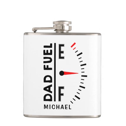 Dad Fuel Funny Fathers Day Birthday Personalized Flask