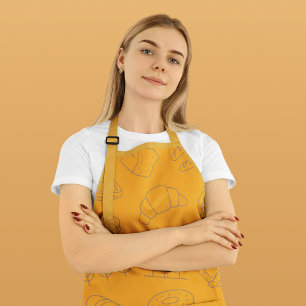 Dad Fun Bread Donuts Baking & Cooking Mustard Apron