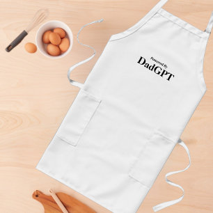Dad Funny Birthday - Powered By DadGPT - Ai Joke Long Apron