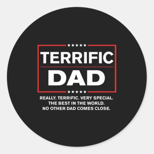 Dad _ Funny Donald Trump Fathers Day Gift  Classic Round Sticker