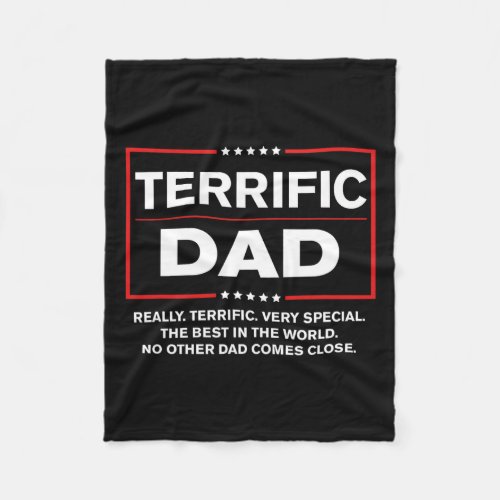 Dad _ Funny Donald Trump Fathers Day Gift  Fleece Blanket