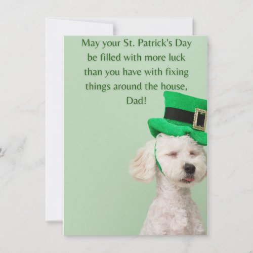 Dad _ Funny St Patricks Day Card
