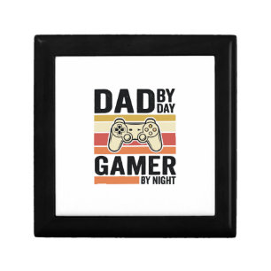 Dad Gamer Vintage Controller T-Shirt Design_1 Gift Box