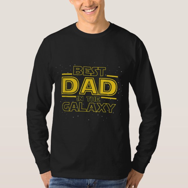 Dad Gift for New Dad Best Dad in the Galaxy T-Shirt (Front)