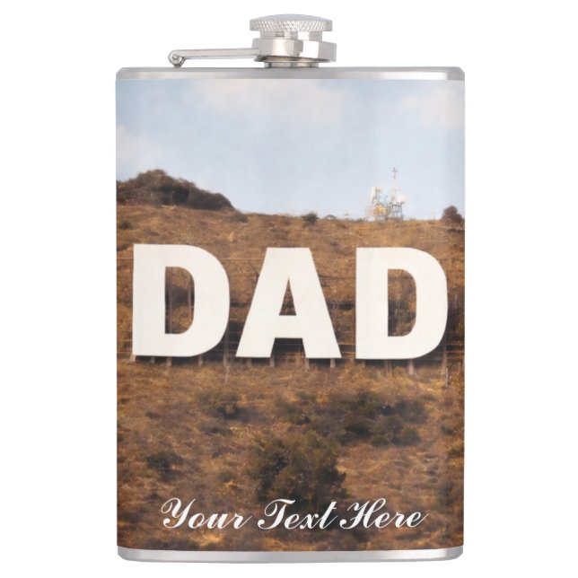 Dad Gift, Funny Father’s Day or Birthday Present: Flask (Front)