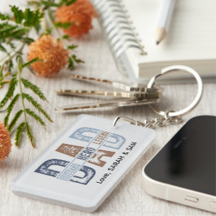 Dad Gift Husband Hero Legend Keychain