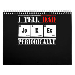 Dad Gift | I Tell Dad Jokes Periodically Vintage Calendar