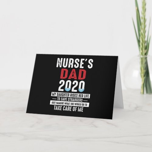 Dad Gift  Nurses Dad 2020 Memories Gift Card