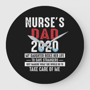 Dad Gift Nurse's Dad 2020 Memories Gift Large Clock