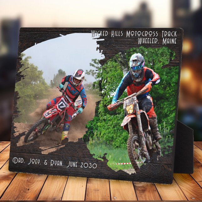 Dad Gift Two Photo Brushstroke Frame (Creator Uploaded)