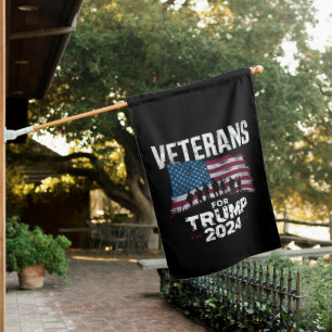 Dad Grandpa Veterans For Trump 2024 American Flag 