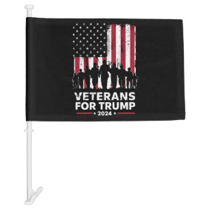 Dad Grandpa Veterans For Trump 2024 American Flag