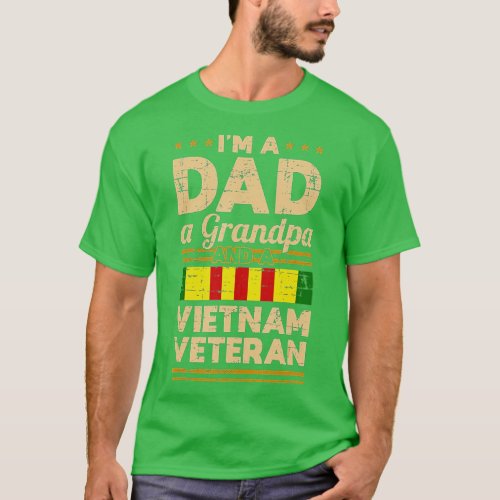 Dad Grandpa Vietnam Veteran Vintage  Mens Gift  T_Shirt