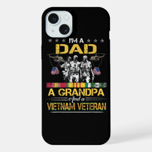 Dad Grandpa Vietnam Veteran Vintage Military iPhone 15 Plus Case