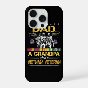 Dad Grandpa Vietnam Veteran Vintage Military iPhone 15 Pro Case