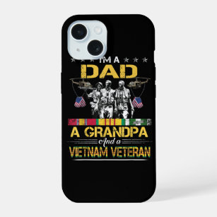 Dad Grandpa Vietnam Veteran Vintage Military iPhone 15 Case