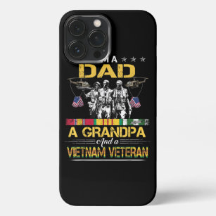 Dad Grandpa Vietnam Veteran Vintage Military iPhone 13 Pro Max Case