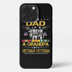 Dad Grandpa Vietnam Veteran Vintage Military iPhone 13 Pro Case