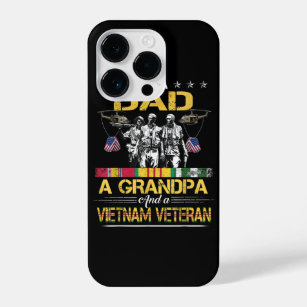 Dad Grandpa Vietnam Veteran Vintage Military iPhone 14 Pro Case