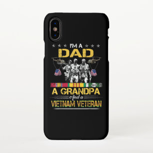 Dad Grandpa Vietnam Veteran Vintage Military iPhone XS Case