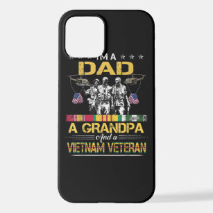 Dad Grandpa Vietnam Veteran Vintage Military iPhone 12 Pro Case