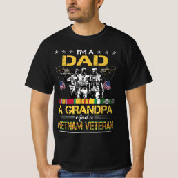 Dad Grandpa Vietnam Veteran Vintage Military T-Shirt