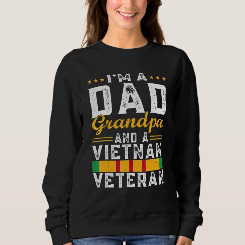 Dad Grandpa Vietnam Veteran Vintage Us Veterans Da Sweatshirt