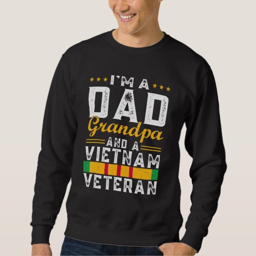 Dad Grandpa Vietnam Veteran Vintage Us Veterans Da Sweatshirt