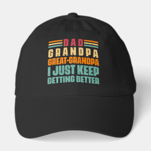 Dad great Grandpa word art  Hat
