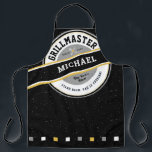 Dad Grill master Apron on Black<br><div class="desc">Our FOODIE Grillmaster Cool Rustic Apron on Black is a great way to show your love and appreciation and make your favorite Dad smile -- and maybe even improve his cooking:) Perfect for Father's Day or Any Day. Personalize this weathered urban, hipster look that is perfect for the foodie dad...</div>