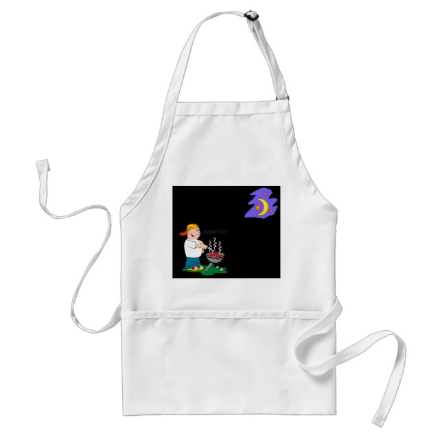 Dad Grilling - Adult Apron (Front)