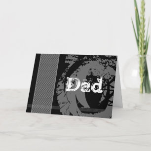 DAD Groomsman Request - Edgy monotone Design Invitation