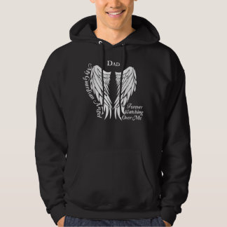 Dad Guardian Angel Memorial Gift For Loss of Dad Hoodie