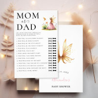 Dad Guess Who Baby Shower Game Fairy Princess