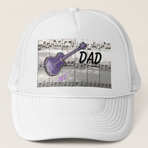 Dad Guitar  Music Trucker Hat