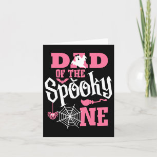 Dad Halloween 1st Birthday Matching Family Spooky Card