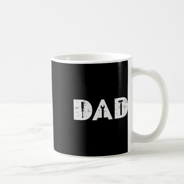 Dad Handy Tools Funny Fathers Day Mechanic Daddy P Coffee Mug (Right)