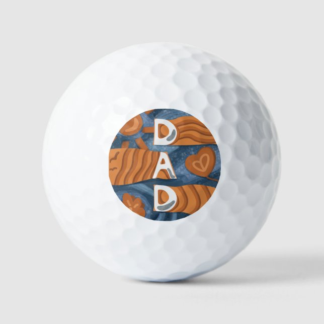 Dad - Happy Father’s Day Golf Balls (Front)