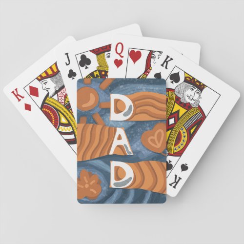 Dad _ Happy Fathers Day Poker Cards