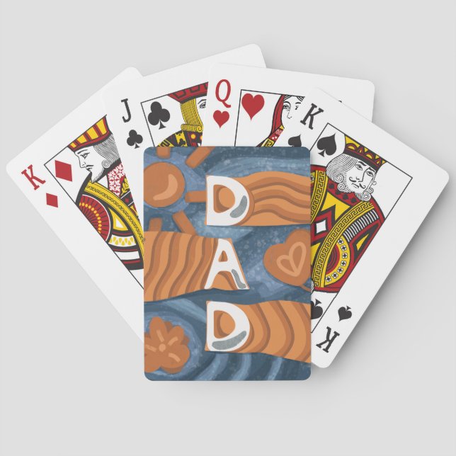 Dad - Happy Father’s Day Poker Cards (Back)
