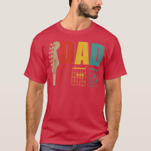 DAD Happy Fathers Day Cool Dad Guitarist Guitar Lo T-Shirt