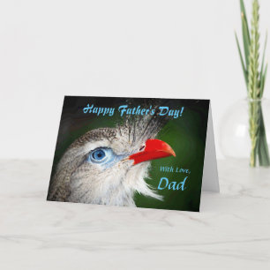 Dad / Happy Father's Day - Painted Bird Card