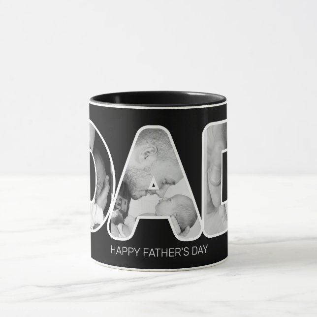 Dad Happy Father's Day Photo Mug (Center)