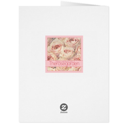 Dad Happy Valentine's Day Roses (Back)