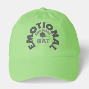 Dad Hat Emotional Support Hat Funny Neon Green