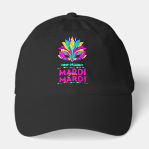 Dad Hat "New Orleans Mardi Gras Mask Feathers"